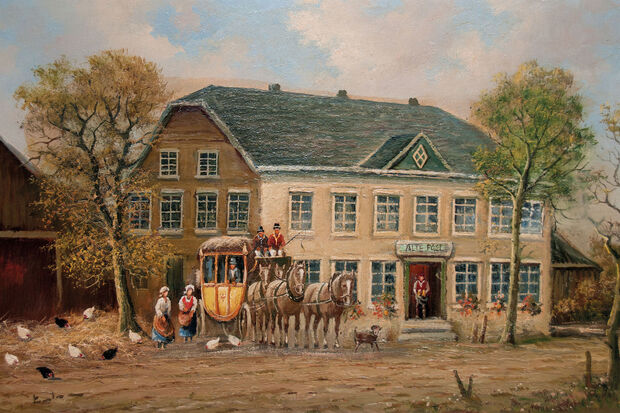 Die "Alte Poststation" als Gemälde