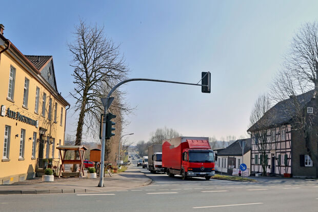 Ampelanlage an der "Alten Poststation" in Wimbern ARCHIVFOTO: CARINA WESTERWELLE