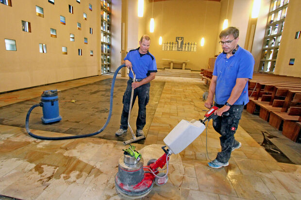 Renovierungsmaßnahmen in der evangelischen Christus-Kirche ARCHIVFOTO: ANDREAS DUNKER