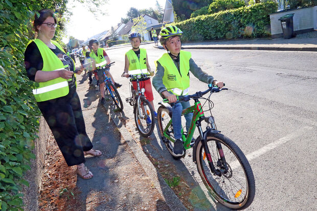 Prüfung für den Fahrrad-Führerschein an der Engelhard-Grundschule ARCHIVFOTO: ANDREAS DUNKER