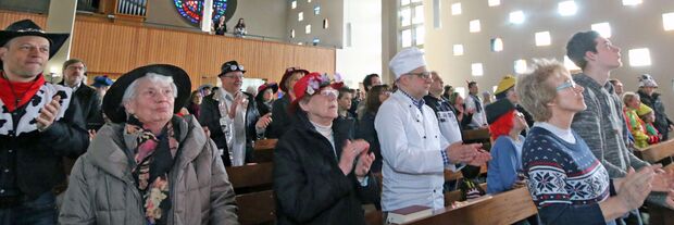 Karnevalsgottesdienst in der evangelischen Christus-Kirche in Wickede FOTO: ANDREAS DUNKER