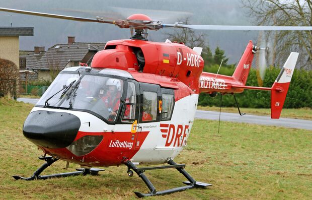 DRF-Luftrettung mit Notarzt FOTO: ANDREAS DUNKER