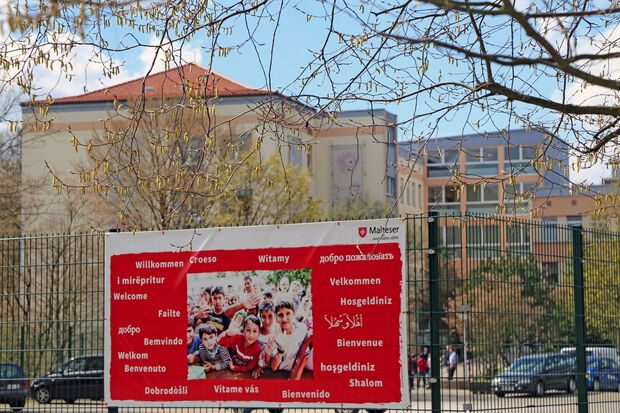 Die Flüchtlingsmassenunterkunft des Landes Nordrhein-Westfalen im ehemaligen Marien-Krankenhaus in Wimbern ARCHIVFOTO: ANDREAS DUNKER