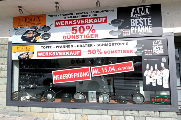 Das alte Pfannengeschäft an der Hauptstraße in Wickede (Ruhr) ARCHIVFOTO: CARINA WESTERWELLE