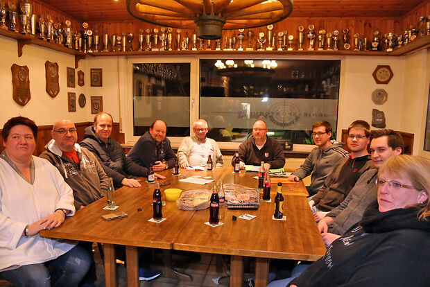 Der Aufenthaltsraum im Vereinsheim der Schieß-Sport-Gruppe (SSG) St. Vinzentius Echthausen ARCHIVFOTO: ANDREAS DUNKER