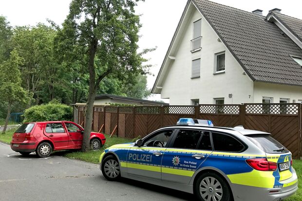 Die Unfallstelle in Wiehagen FOTO: ANDREAS DUNKER