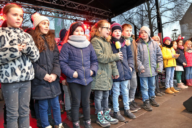 Bethlehem-Rap der Drittklässler der Melanchthon-Grundschule. FOTO: ANDREAS DUNKER