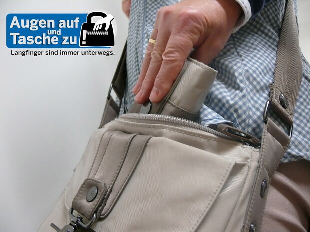 Augen auf und Tasche zu