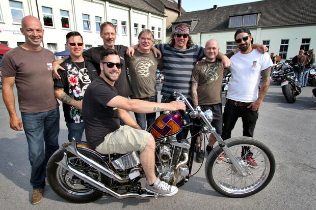 Spaß an einem individuellen Lebensstil: die Mitglieder der Wickeder „Custom Cycle Crew“ FOTO: ANDREAS DUNKER