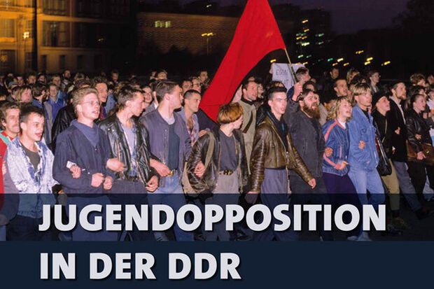 Motiv auf dem Eingangsplakat der Ausstellung „Jugendopposition in der DDR“  FOTO KREIS SOEST / ANDREAS SCHOELZEL
