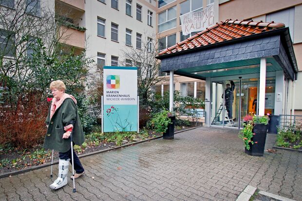 Die letzten Patienten verließen das Marien-Krankenhaus am 14. Dezember 2011. ARCHIVFOTO: ANDREAS DUNKER