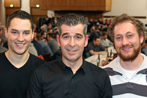 Neu im Schützenvorstand (von links): Georg Bechheim jun., Dirk Schulz und Dominik Stebbe-Bremen FOTO: ANDREAS DUNKER