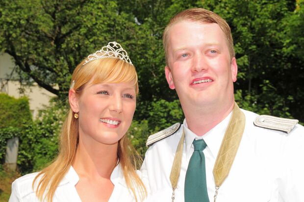 Königspaar Iris Rosenthal und Christian Dümpelmann FOTO: CHRISTIAN MEIER