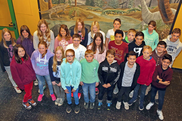 Die Klasse 7C der Sekundarschule Wickede FOTO: ANDREAS DUNKER