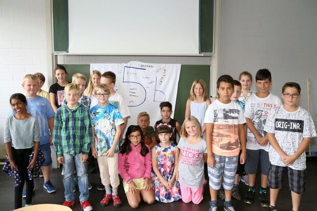 Die neue Klasse 5b der Sekundarschule Wickede (Ruhr) FOTO: CARINA WESTERWELLE